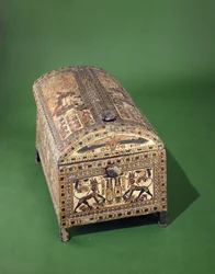 Kist van Toetanchamon, Nieuwe Koninkrijk, ca. 1340 v.Chr. (beschilderd hout)