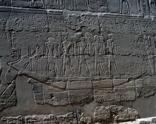 Begrafenisboot, (detail)