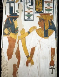 Nefertari, detail van de fresco
