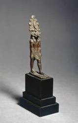 Beeld van Harsaphes, een ramshoofdige godheid, Late Periode, ca. 600 v.Chr.