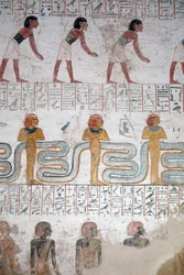 Nubische zwarte slaven, graf van Ramses IX, Luxor