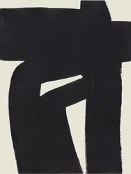 Abstracte zwarte vorm