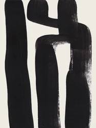 Abstracte zwarte gebaren