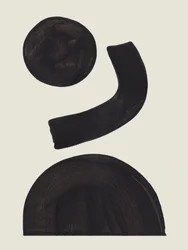Abstracte zwarte vormen