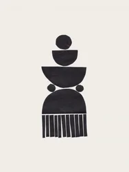 Abstract geometrisch totem