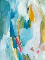 Blauw Goud - Abstracte Stroming