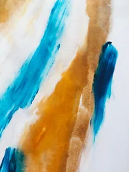 Blauw-oranje abstracte stroming