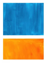 Blauw-oranje kleurblok