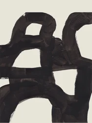 Gedurfde abstracte penseelstreken