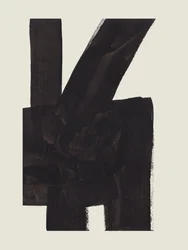 Gedurfde abstracte penseelstreken