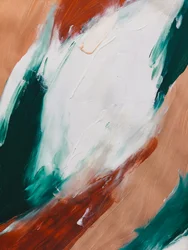 Gedurfde abstracte penseelstreken
