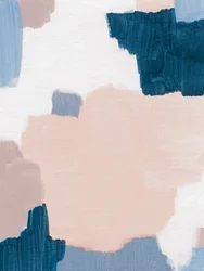Rustige, abstracte penseelstreken