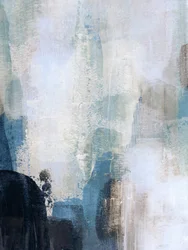 Rustig blauw, abstracte stroming
