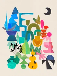 Kleurrijke abstracte vormen