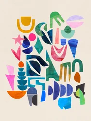 Kleurrijke abstracte vormen