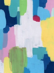 Kleurrijke abstracte penseelstreken