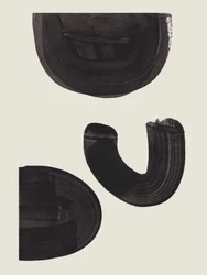 Donkere abstracte rondingen