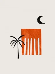 Woestijnpalm-maan