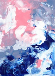 Dromerig blauw-roze abstract