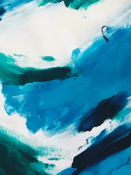 Dynamisch blauw abstract