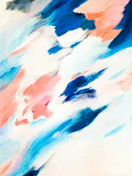 Dynamisch blauw-roze abstract