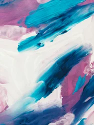 Dynamisch blauw-roze abstract