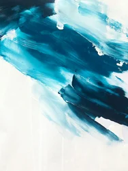 Dynamische blauwe golven