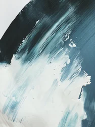 Stromend blauw – abstract