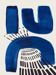 Geometrische blauwe vormen