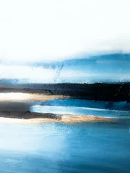 Goudblauw Abstract
