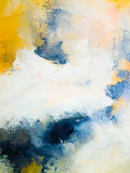 Goudblauwe abstracte stroming