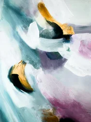 Goudgroene abstracte stroming