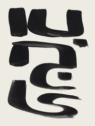 Minimalistische zwarte gebaren