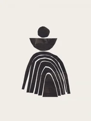 Minimalistische gestapelde vormen