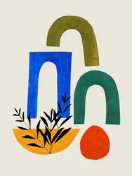 Natuurlijke bogen en planten