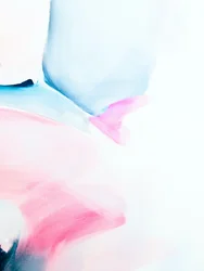 Zachtroze-blauw abstract