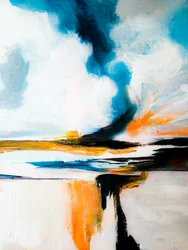 Levendige abstracte horizon