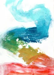 Levendige abstracte penseelstreken