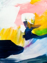 Levendige abstracte penseelstreken