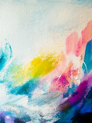 Levendige abstracte penseelstreken