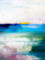 Levendige oceaanhorizon