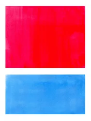 Levendig rood en blauw