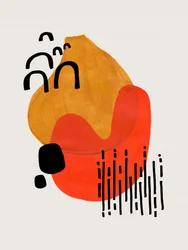 Warme abstracte vormen