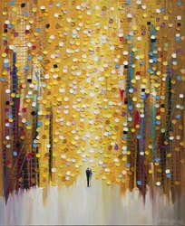 Stel in gouden licht