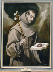 Sint Antonius van Padua (schilderij op doek)