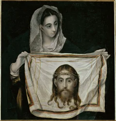 Heilige Veronica met het sudarium (schilderij op doek)