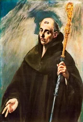 Portret van Sint-Benedictus van Nursia