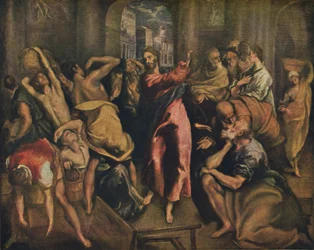 Christus verdrijft de kooplieden uit de tempel, ca. 1570, 1938