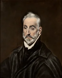 Spaans:  Retrato de Antonio de Covarrubias y Leiva Portret van Antonio de Covarrubias y Leiva (1514-1602), Spaans jurist en humanist