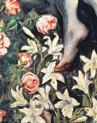 De Onbevlekte Ontvangenis, bloemen (detail)
